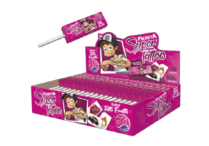 Chupetin Masticable Fierita con Tatuaje - Tutti Frutti